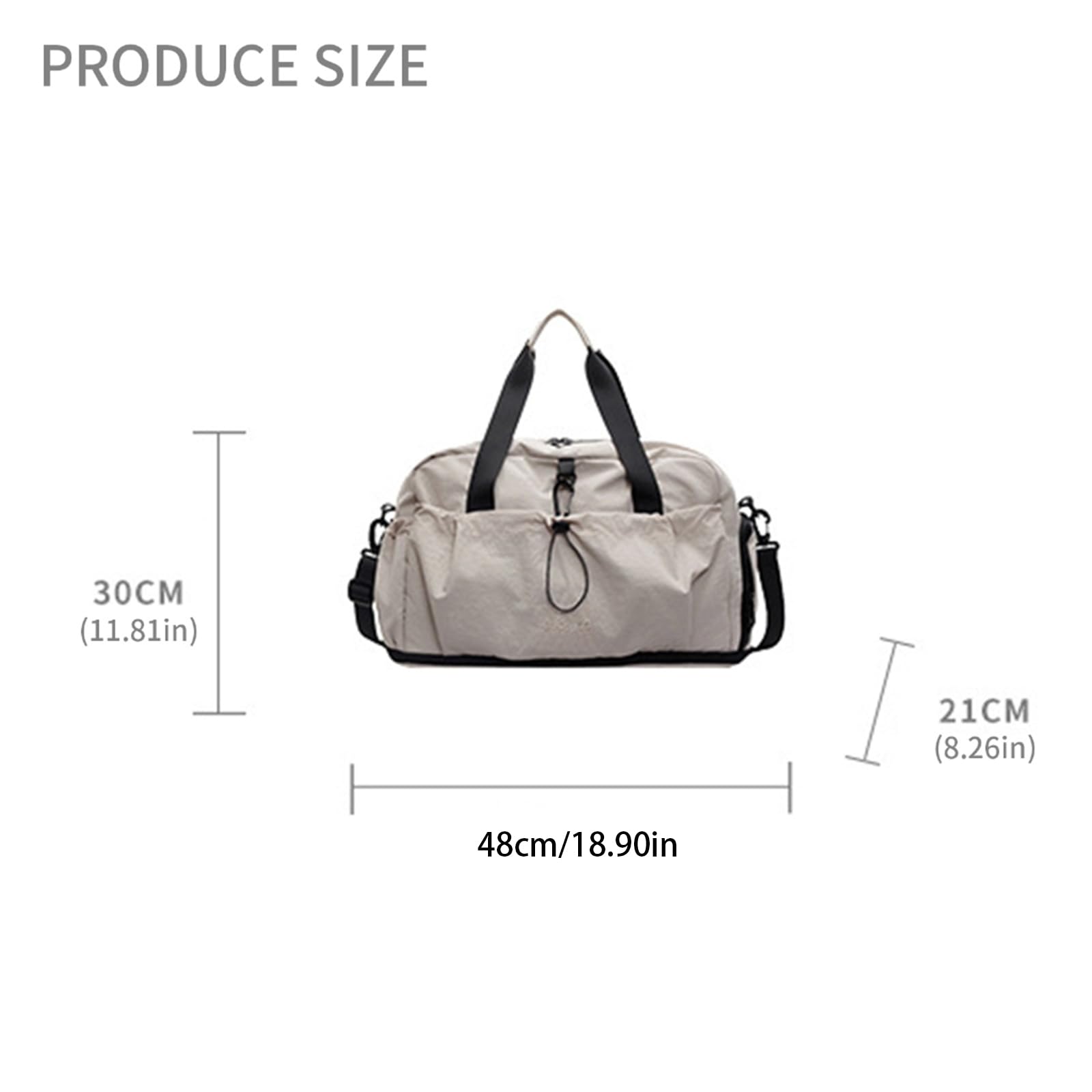 Bolsa de Gimnasio ergonómica Impermeable con Compartimento extraíble para Almacenamiento húmedo, Bolsas de Viaje de diseño Plegable para Actividades Aire, Bolsa Impermeable para Engranajes