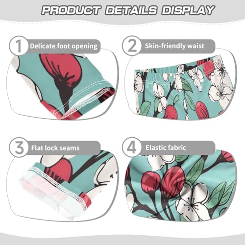 Bolaz Toddler Girls Leggings Printed Yoga Pants Leggings Cherry Five for Kids3