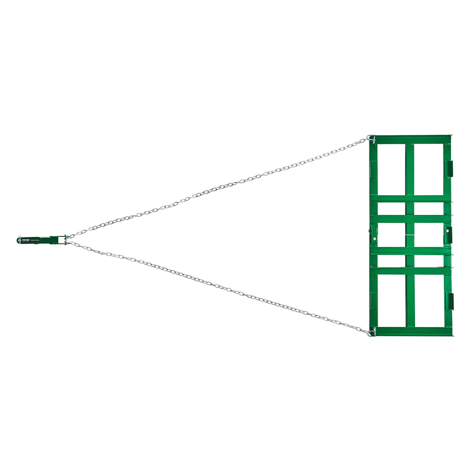 VEVOR Rastrillo de Arrastre 122 cm con Cadena de 183 mm Rastrillo para Nivelación de Caminos de Acceso para Vehículos Todo Terreno, UTV, Tractores, Cortacéspedes, Herramienta de Nivelación de Césped