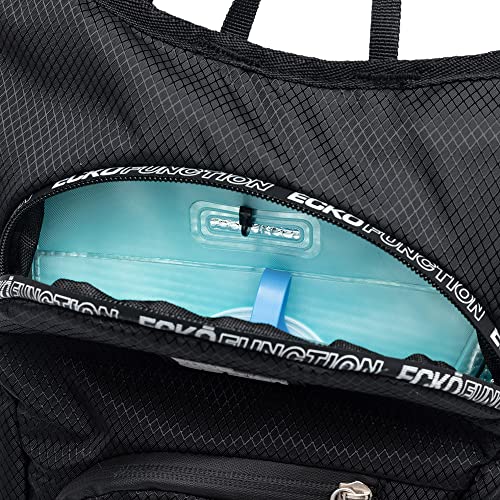 Bolsa Refil Agua 2l Mochila Bike Caminhada Hidratação Preto