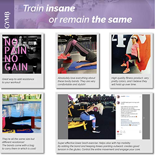 3 Fabric Resistance Bands for Legs and Butt, Loop Exercise Bands, Booty Workout Bands for Women, Glute Bands, Non Slip Squat Bands with 3 Resistant Levels, Video Included - Thumbnail 7