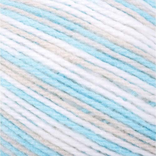 Image of Bernat Baby Sport Big Ball Ombre Yarn, 9.8 oz, Gauge 3 Light, 100% Acrylic, Popsicle Blue