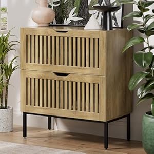 Storage Cabinet28 Inch Farmhouse Buffet Cabinet with Metal Base and Storage CabinetsSideboard Coffee Bar Cabinet for KitchenDining RoomOak