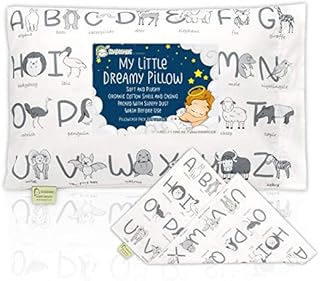 Toddler Pillowcase for Pillow - Organic Toddler Pillow Case for Kids - 100%