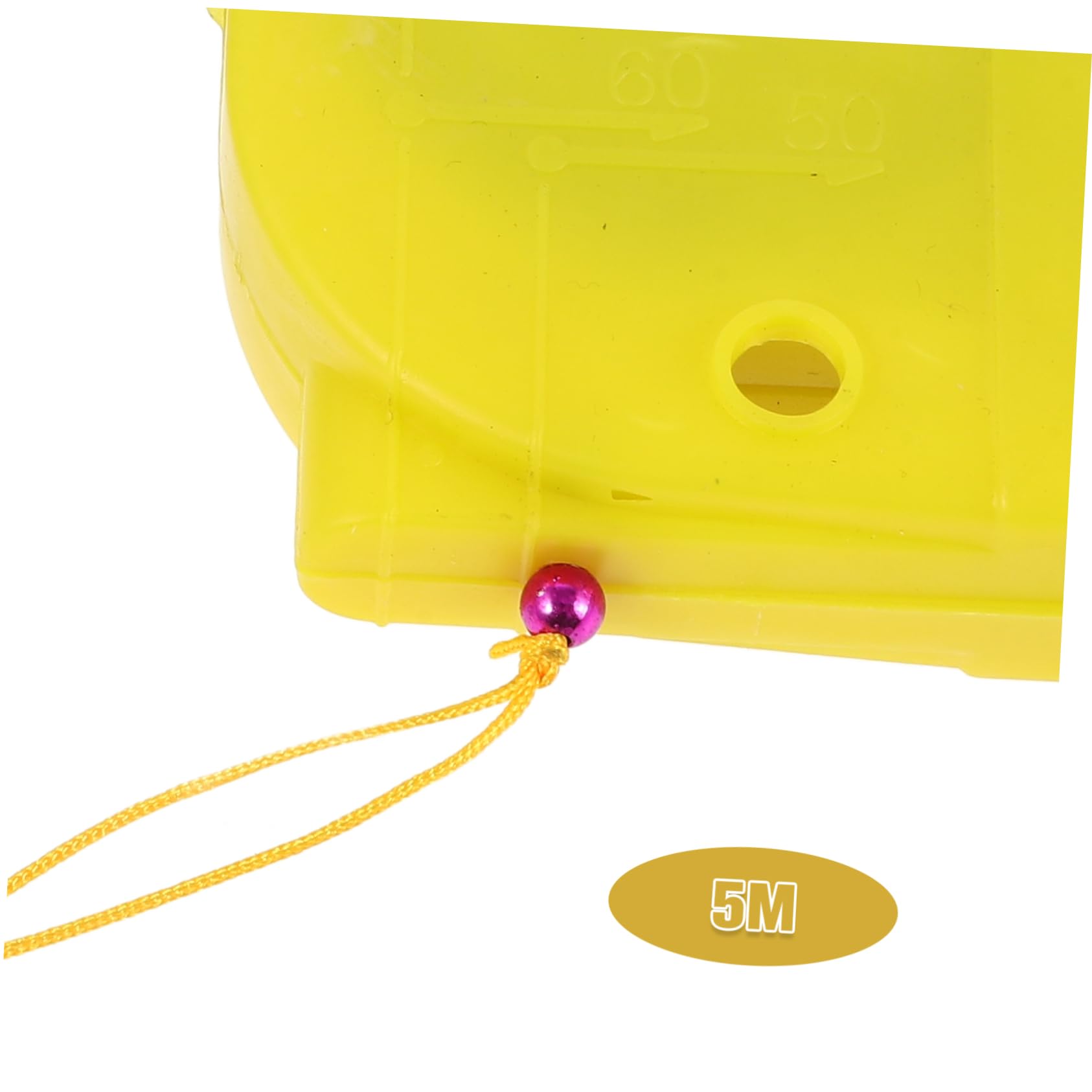 VILLCASE Martillo Colgante de Alambre de Construcción 5m Herramienta de Medición Vertical Plomada de Hierro para Carpintería y Construcción Duradera y Resistente