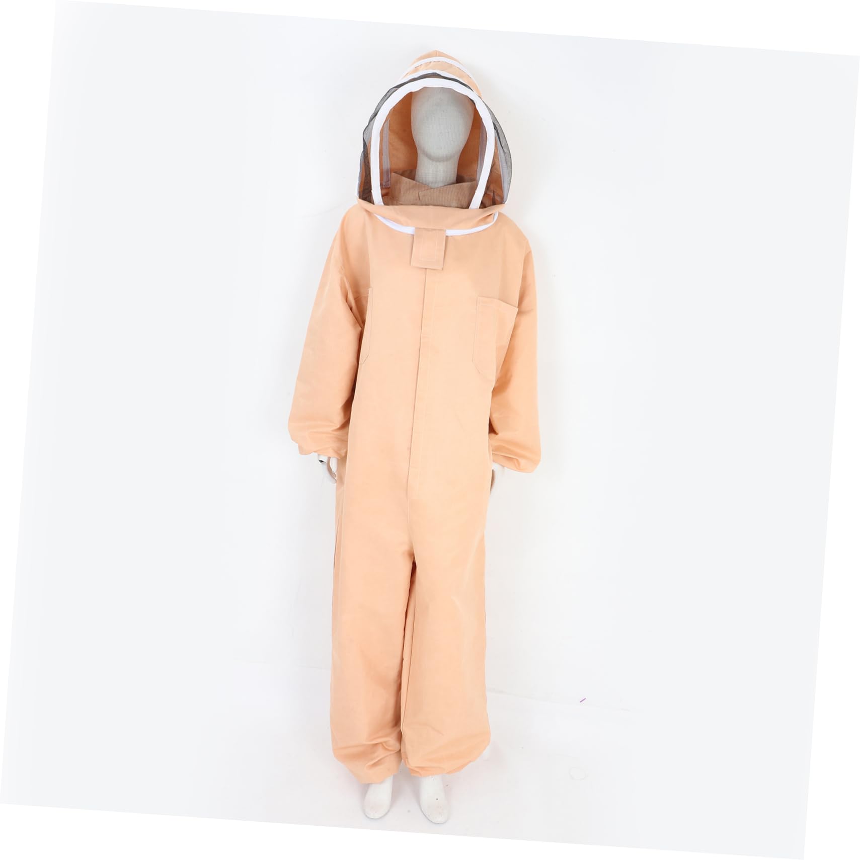 Tuta Apicoltura Xxl in Misto Cotone Khaki con Maschera | Protezione Completa e Copertura Integrale, per Ispezioni Alveari e Raccolta del Nettare, 660g