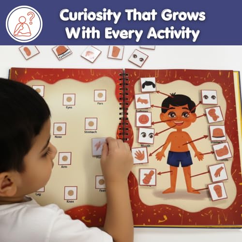 Image of CocoMoco Kids Busy Book for Toddlers 2-4 Years | Educational Toys for 2+ Year Old Boys Girls | Montessori Busy Binder Quiet Book | Activity Books with 7 Learning Games | Return Gift for Birthday