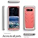 Poetic Galaxy Note 8 Case, Revolution [360 Degree Protection] Full-Body Rugged Heavy Duty Case with [Built-in-Screen Protector] for Samsung Galaxy Note 8 (2017) Pink/Gray