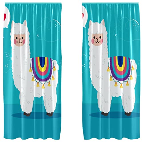 Cortinas opacas alpaca Lovely Cartoon 01 evitan luz en ventanas 55x84 2
