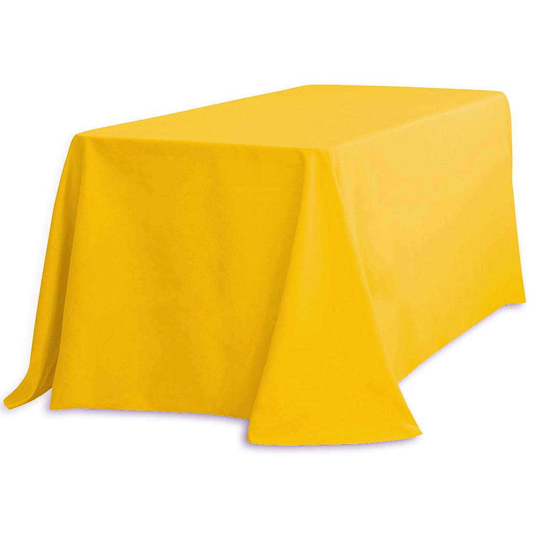 Nappe LinenTablecloth Doré 228x335 cm pour Table Rectangle Grand Format