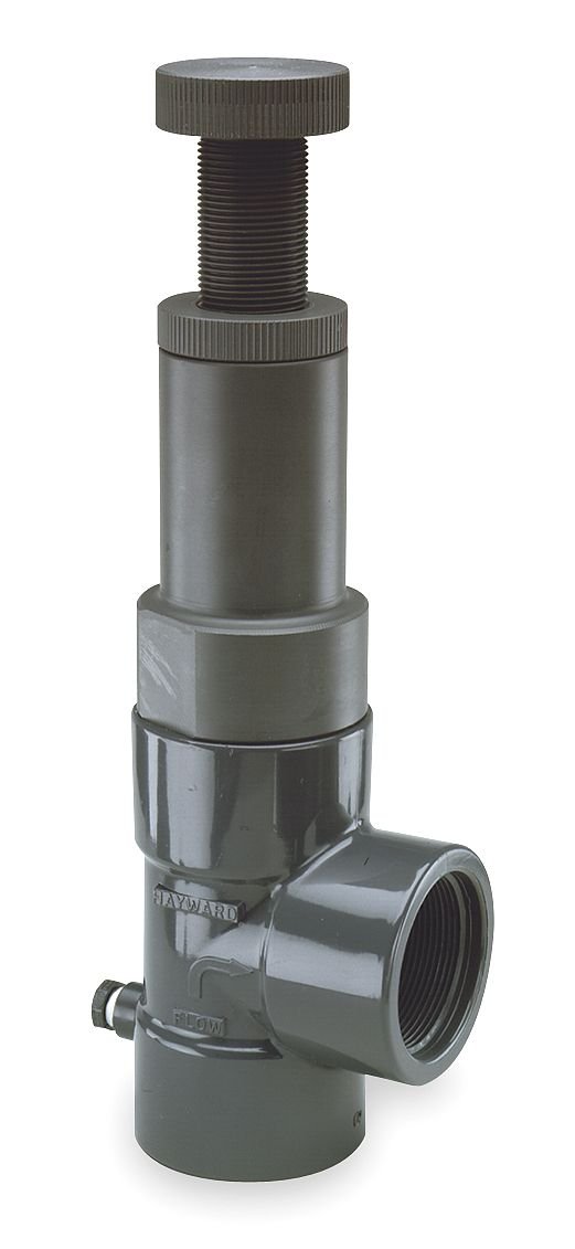 Hayward RV2050TE RV Series CPVC Pressure Relief Valve, EPDM Seals, 5 to