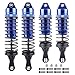 Hobbypark 4PCS Aluminum Front Rear Shock Absorber Assembled for 1/10 Traxxas Slash 4x4 4WD Upgrade Parts,Replace 5862