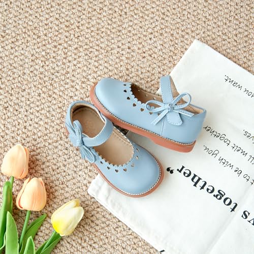 Image of Flaryzone Toddler Little Girl Mary Jane School Uniform Oxfords Flat Dress Shoes
