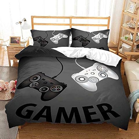 KODAA Gamer Duvet Cover Set for Teens Cover