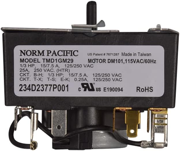 Direct Replacement for GE WE04X24551 Appliance Dryer Timer