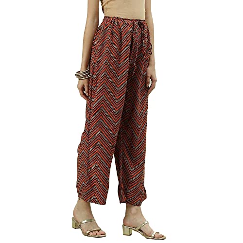Image of BIBA Women Rayon Palazzo