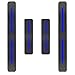 Produktbild Cobear Einstiegsleiste Schutz Aufkleber Reflektierende Lackschutzfolie für Spark Aveo Cruze Malibu Trax Orlando Captiva Volt Einstiegsleisten Blau 4 Stück
