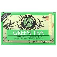 Triple Leaf Tea, Tea Bags, Green Tea, 1.34-Ounce Bags, 20-Count Boxes Pack of 6