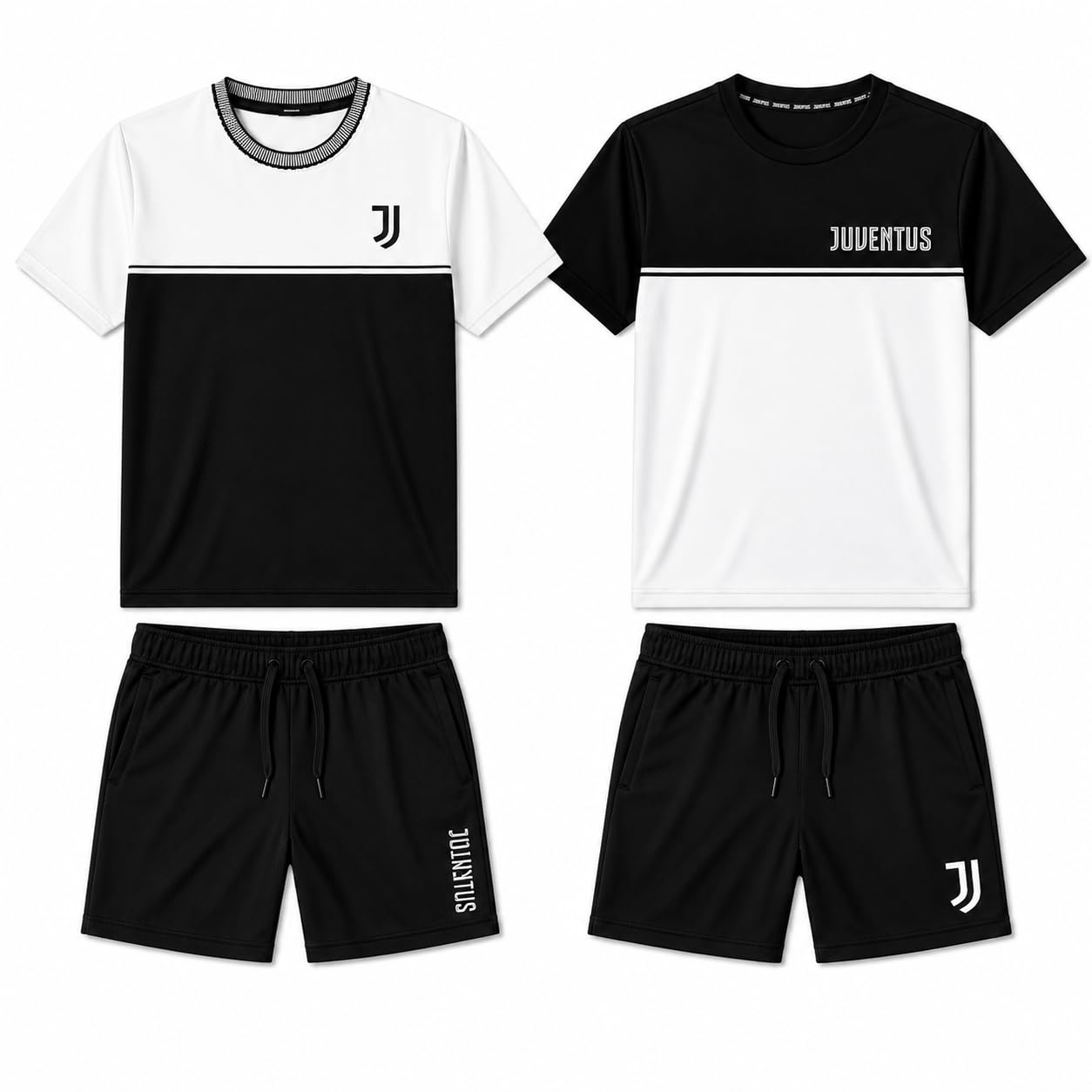 Pigiama Juve Corto da Ragazzo Adulto Juventus – Prodotto Ufficiale Personalizzabile – PS 46700