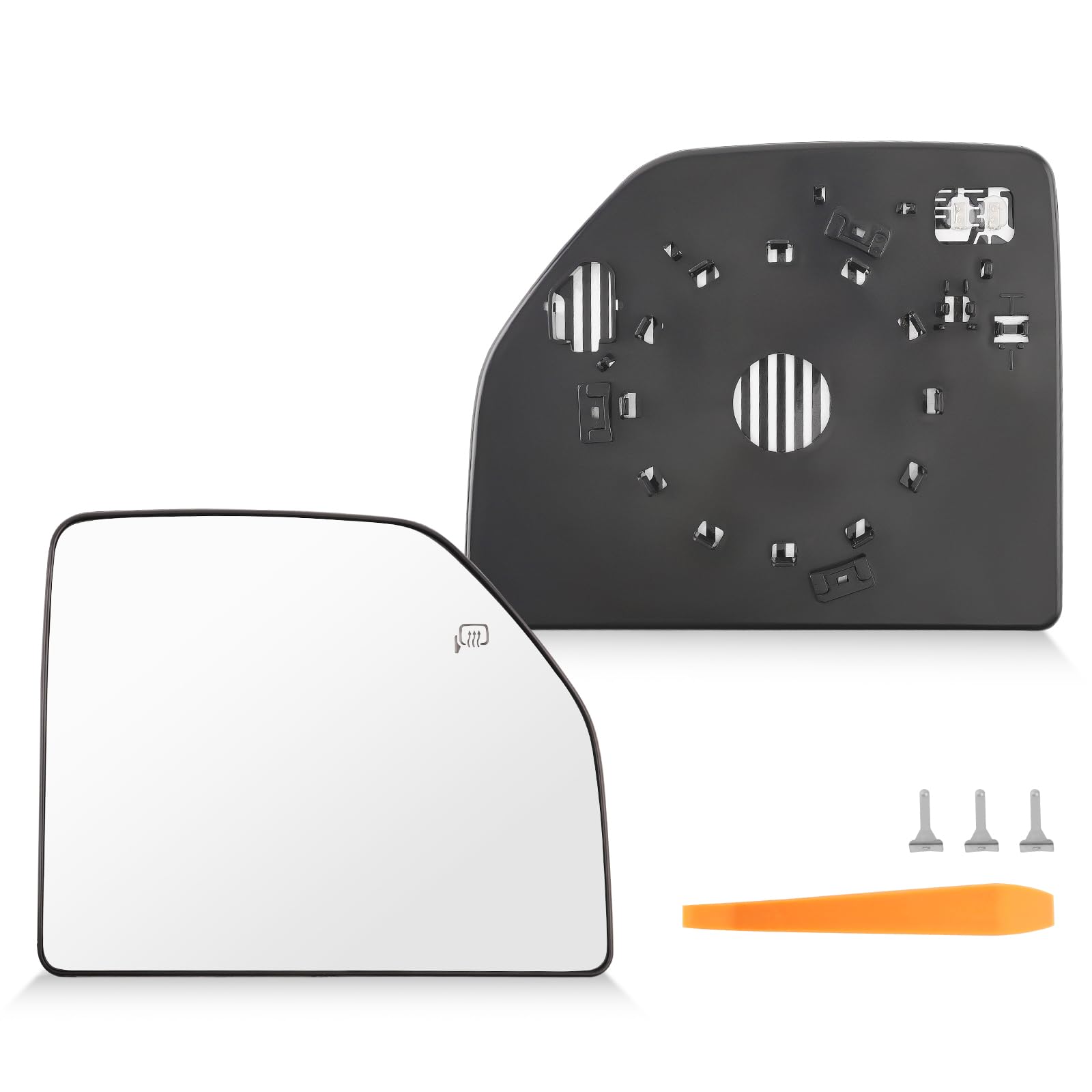 Photo 1 of maXpeedingrods Power Heated Upper View Mirror Glass Replacement Passenger Side for Ford F-150 2015-2021 F-250 F-350 F-450 F-550 Super Duty 2017-2022 FL3Z17K707G FL3Z17K707D