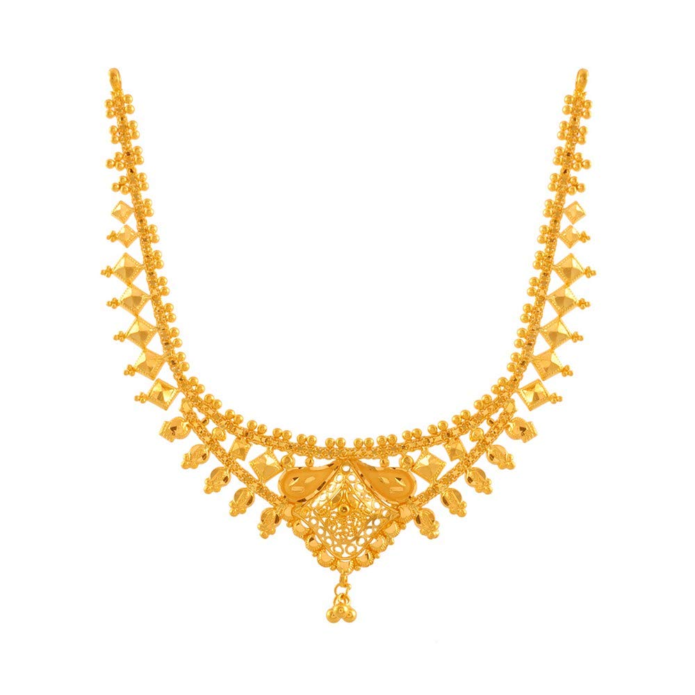 22k (916) Yellow Gold Necklace for Women