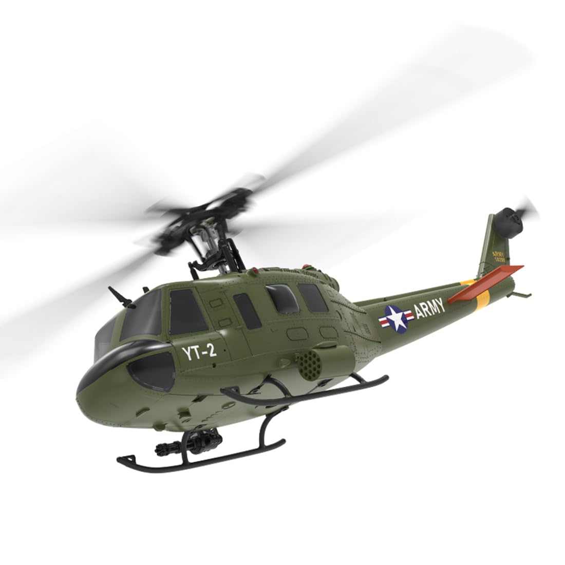 F07 UH-1 Huey 1/34 RC helikopter, 2.4G 6CH bezszczotkowy napęd bezpośredni 6G Flybarless RC model samolotu z optycznym pozycjonowaniem przepływu (wersja RTF / tryb 1/mode2)