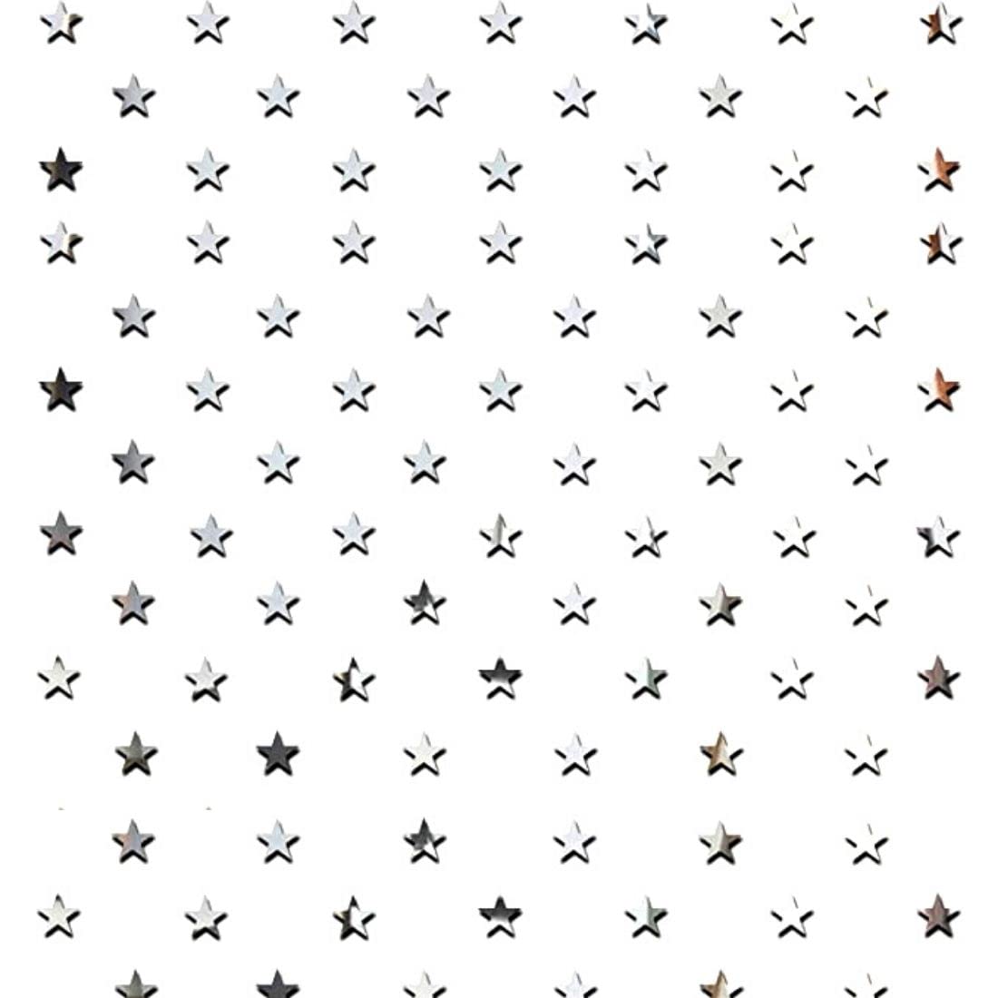 Meraki Mart Non Glass Star Gold 3D Wall Stickers Acrylic Mirror DIY Decor Self Adhesive Tiles Wall Decor Art for Home, Bedroom, Office, Garden and Washroom (Silver, 100 Pcs, Size: 5x5 cm) (B0BFLTFL3S) Amazon Price History, Amazon Price Tracker