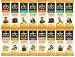 Peaceful Squirrel Variety, Raw Rev, Glo Bars, High Protein and Fiber, Vegan, Gluten-Free Bars - Variety of 16, (2 of Each Flavor) - 1.6 Ounce