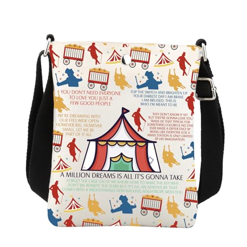Sac à bandoulière Showman blanc pour vos soirées de théâtre musical et cirque