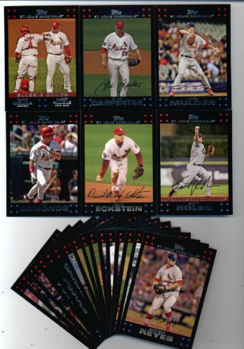 2007 Topps St. Louis Cardinals Baseball Cards Team Set of 22 - Albert Pujols,Rolen