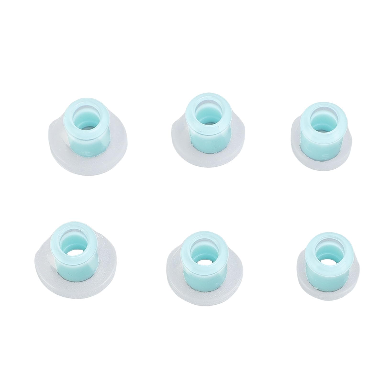 lyrlody Punte per Cuffie Intrauricolari Punta di Ricambio per Auricolari in Silicone 3 Paia S M L Foro Interno da 4 Mm Isolamento Acustico Vestibilità Ergonomica per BeatsX e Auricolari (Lago Blu)