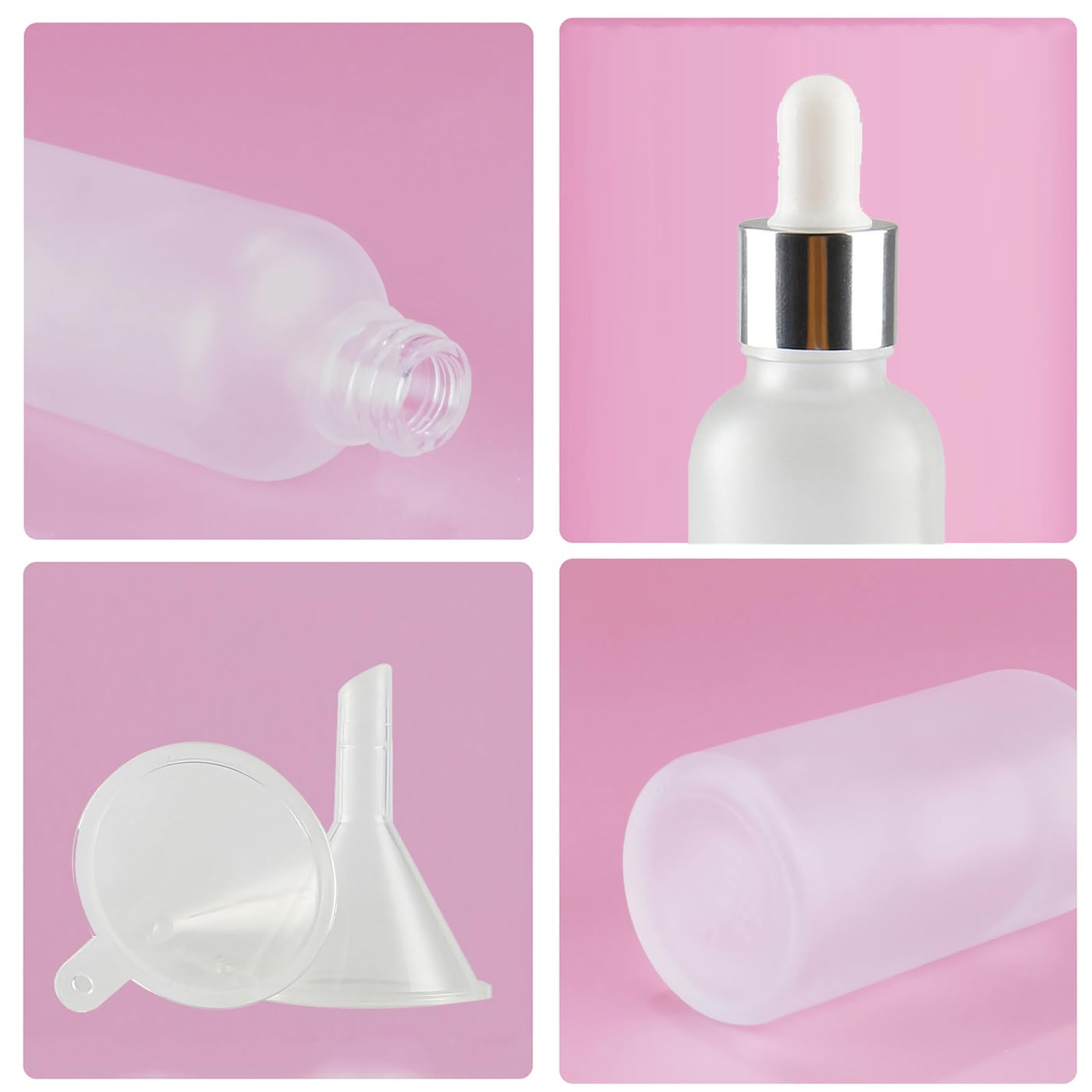 DRERIO 24 Pezzi 30ml Bottiglie Contagocce di Vetro Ambrato con pipette