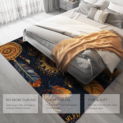 Tapis plume magique attrape-rêves lavable 150x240cm - 5