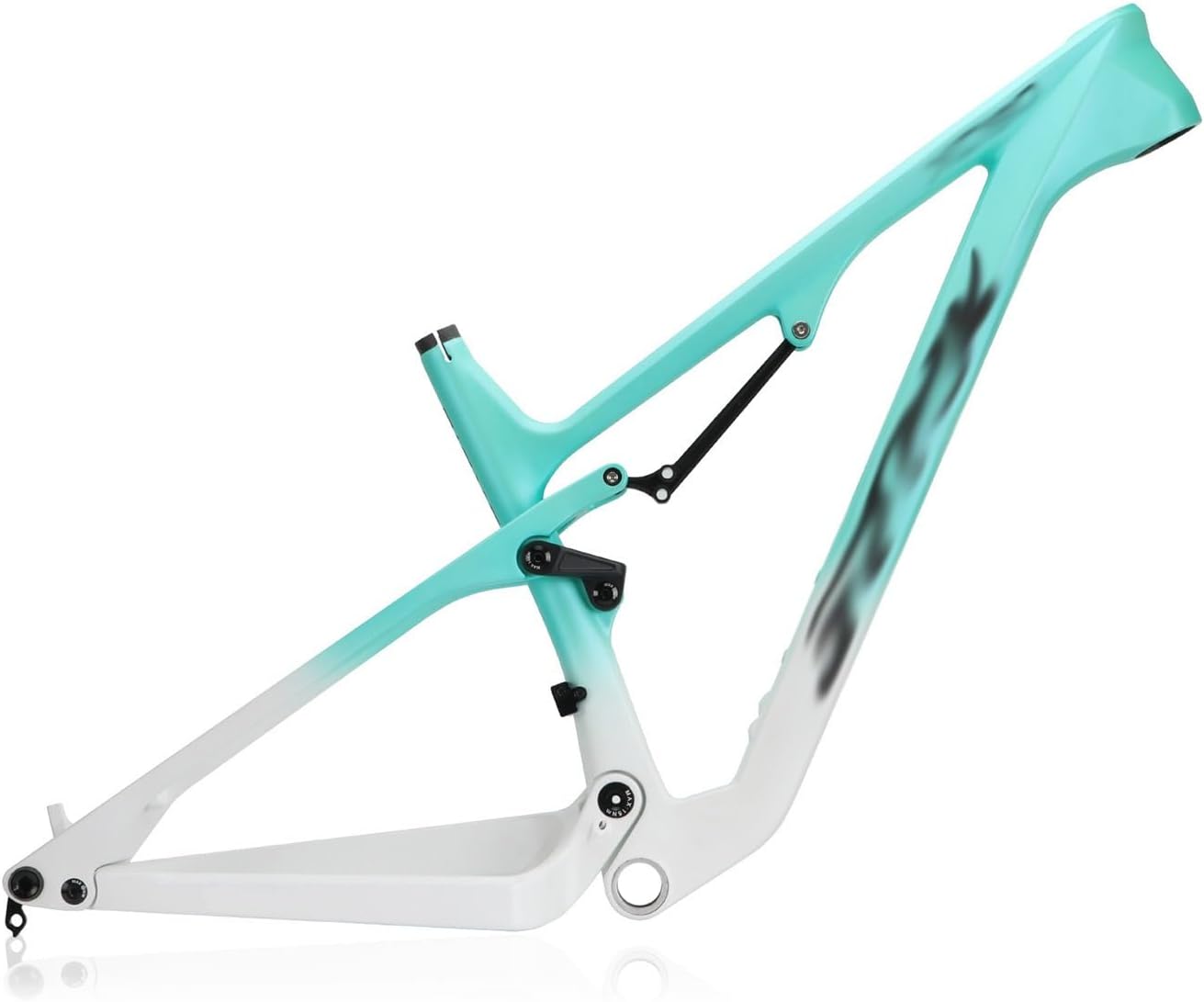 Softtail Mountain Bike Frame 29er Carbon Suspension Bicycle Frames 15'' 17'' 148mm Thru Axle Frameset Disc Brake BB 73mm