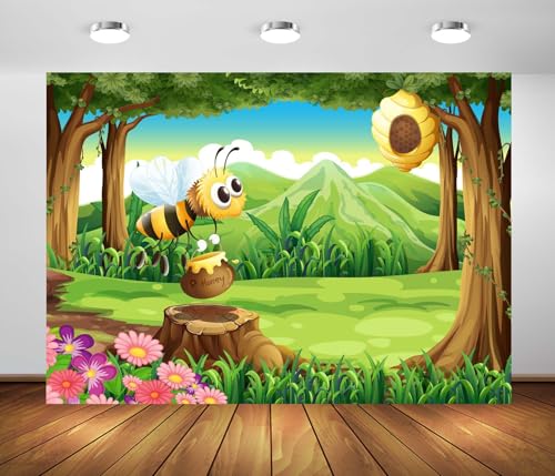 Fond tissu abeilles grand format pour shooting photo sans reflets - 3