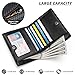 GAEKEAO Mens Wallet Slim Bifold RFID Blocking Thin Credit Card Holder Genuine Leather Minimalist Wallets for Men with Zipper Coin Pocket