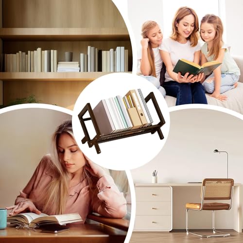 Étagère de rangement compacte et bibliothèque de bureau pour table de dortoir