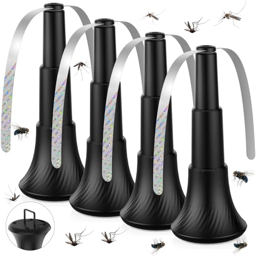 4 PCS Fly Fans for Tables Foldable and Hanging Fly Repellent Fan Portable Fly Spinner for Table Effective Insect Repellent for Flies Mosquitoes Wasps Deterrent for Restaurant Patio Garden Picnic