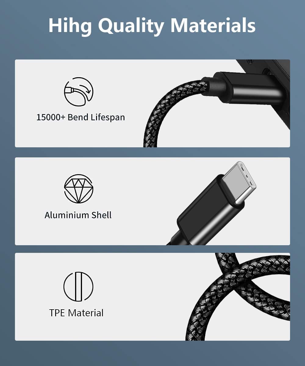USB-C-auf-3,5-mm-AUX-Audiokabel mit Ladung, 2-in-1-USB-C-auf-3,5-mm-Auto-Stereo-Headset-Audiokabel mit PD 18 W Ladung, kompatibel mit iPhone 16/15, Samsung Galaxy S24/S23/S23+/S22, Google Pixel 8 7