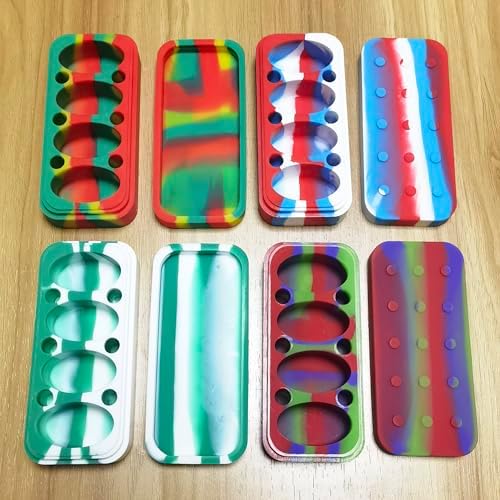 75ml Silicone Multi-compartment Wax Container Food Storage Jar with Carving Tool image 5