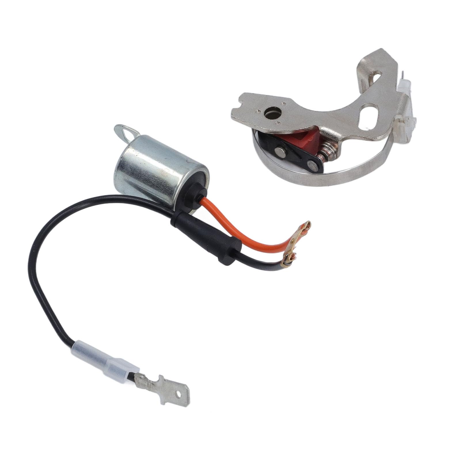 Verteilerpunkte und Kondensator-Set Premium langlebiges, verbessertes Leistungszündsystem für Lucas Typ 43D4 43D6 45D4 45D6 Verteiler Metall ABS 2-teilige Komponenten