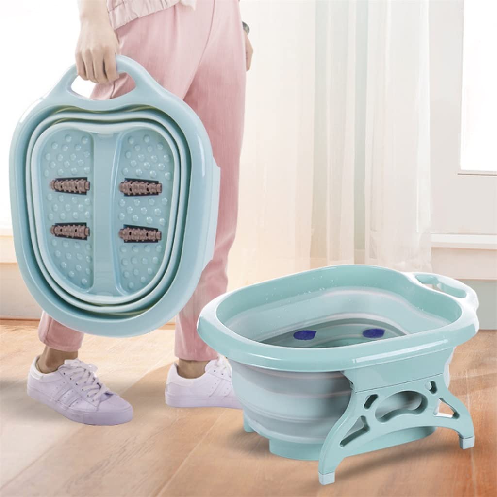 Bañera para pies Plegable SPA pedicura Cubos bañera de Agua Caliente baño remojo pies contenedor Grueso Resistente Lavabo de plástico Noble ambición Estrella de luz To Pursue Happiness