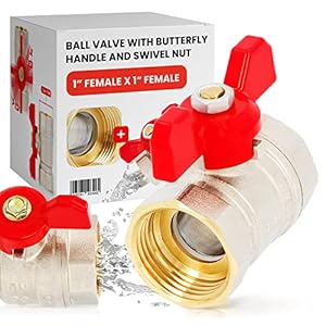 Instalguru Kugelventil Flügelgriff IG 1'' x IG 1''