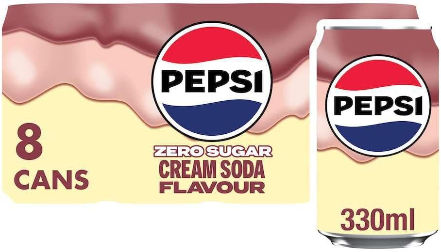 Treats Cream Soda, 8 x 330ml