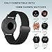 CUNUJIX Braided Watch Bands Compatible with 18mm Garmin Vivoactive 4s/ Venu 2s/ Venu 3s/ Vivomove 3s /Forerunner 255S /Forerunner 265S, Loop Magnetic Stretchy Nylon Elastic Fabric Strap for Women Men