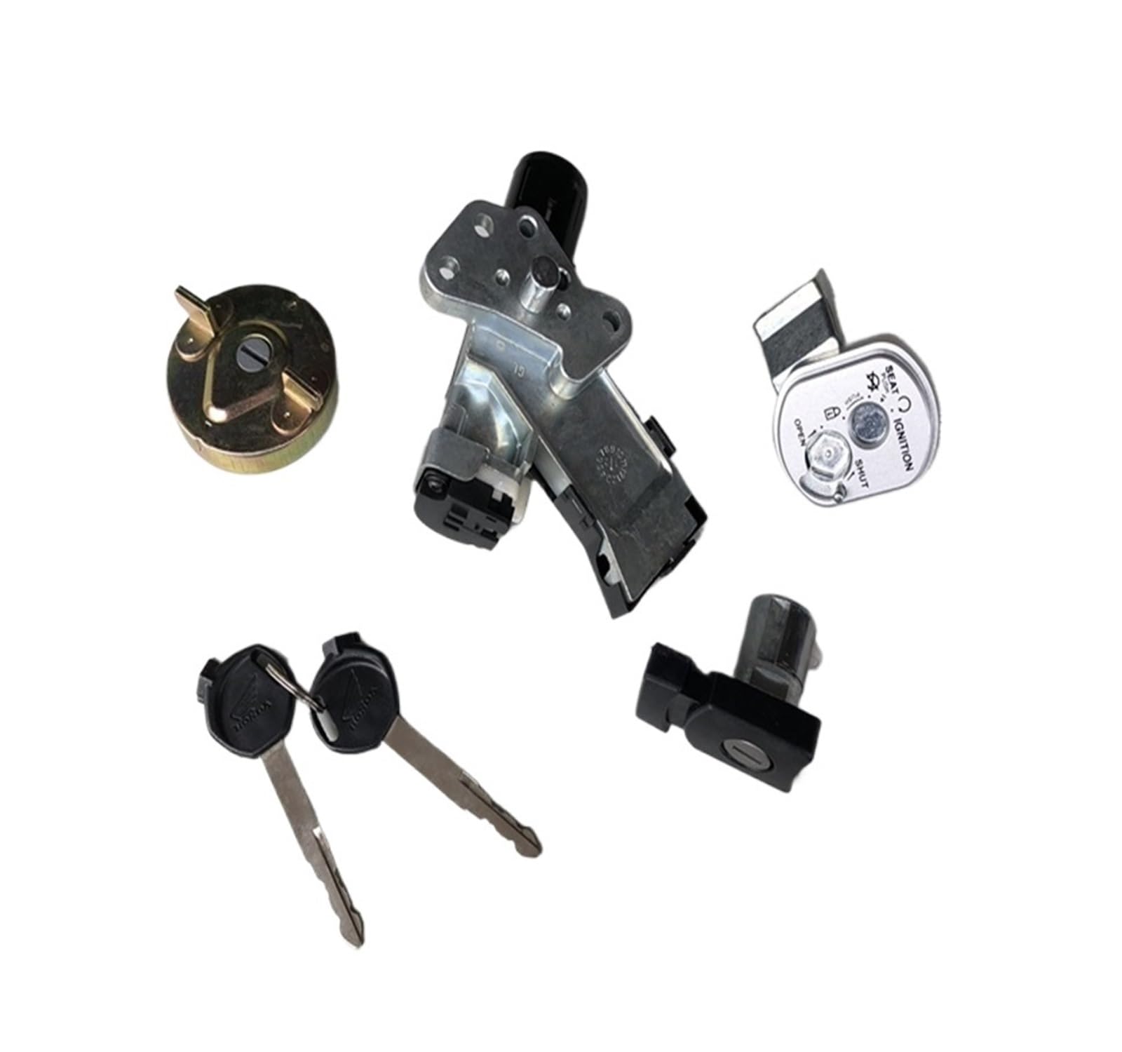 Cerradude encendido con llaveJuego Apto para Honda NHX110 SCR110 LEAD 110 GFM 110cc motocicleta bloqueo completo interruptor de llave de encendido conjunto bloqueo de asiento
