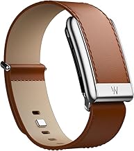 WHOOP 5.0 MG LeatherLuxe –Compatible For Life, Genuine Leather, Adjustable, Premium Metals Accessory for Wearable 24/7 Activity Tracker, Chestnut Cream with Titanium (Strap)- Size L, 24mm