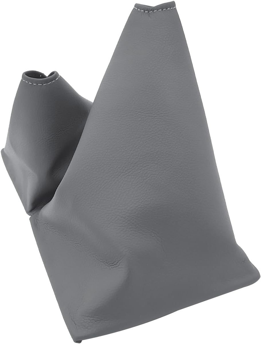 Gray Manual Shift Boot Cover, PU Leather Car Shifter Dust Cover Fits for 1984-1989 Toyota 4Runner Pickup 4x4 5spd (Only for 11.5" Length Frame)