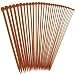 12" Inch Single Point Bamboo Knitting Needles Premium StitchBerry Brand Collection (15 Sets, US#0 2mm - US#15 10mm)