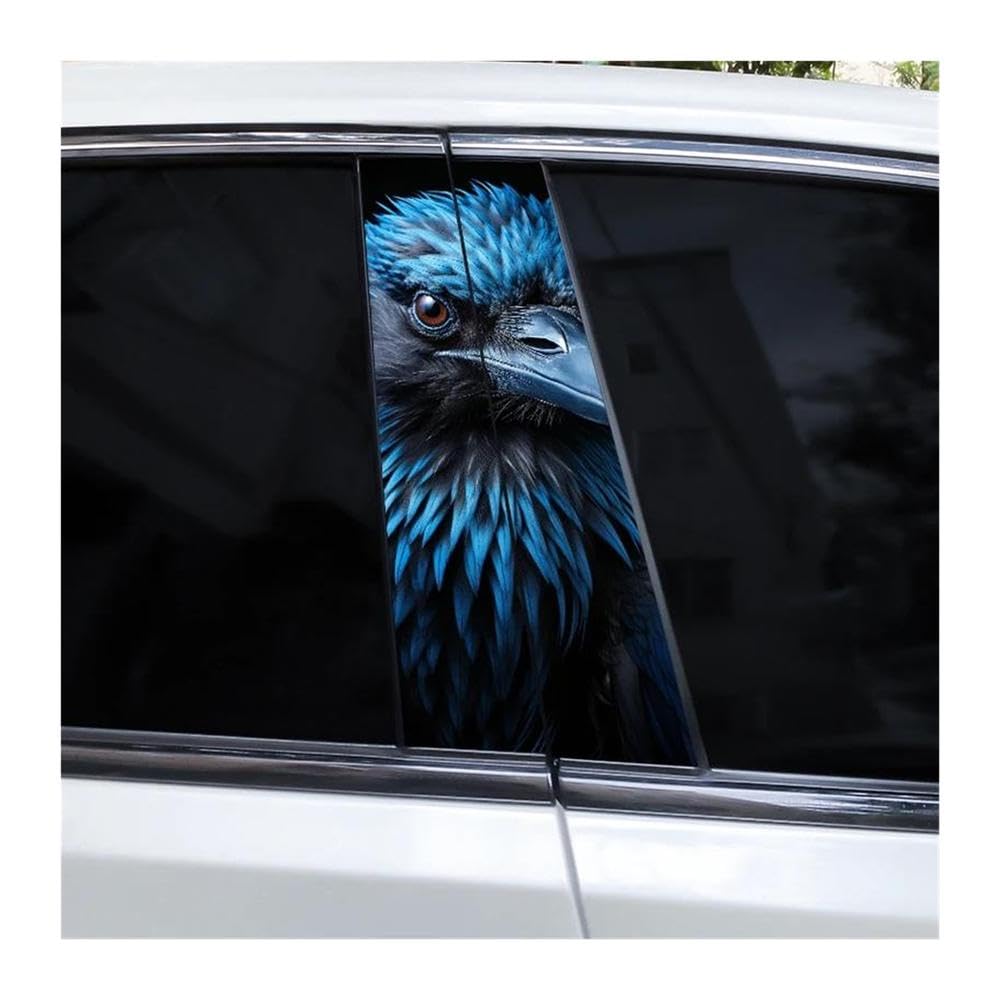 Body Parts 2pcs Car B Pillar Waterproof Decal Vinyl DIY Ferocious Animal(J)